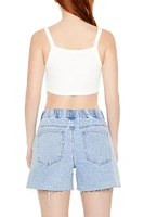 Rib-Knit Cropped Cami