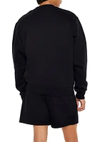 Cotton-Blend Crew Pullover