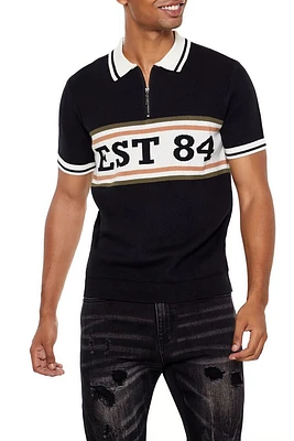 Striped EST 84 Polo Shirt