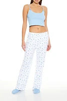 Ditsy Floral Print Pajama Pants