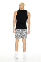 Abstract Print Volley Shorts