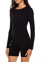 Long-Sleeve Round-Neck Top