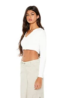 Split-Neck Crop Top