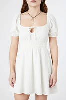 Square-Neck Fit & Flare Dress