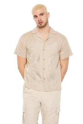Embroidered Leaf Shirt