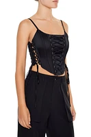 Satin Corset Cropped Cami