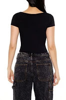 Cowl Cropped Tee