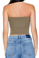 Sweater-Knit Cropped Tube Top