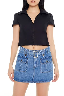 Poplin Cropped Shirt