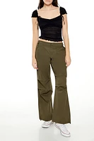 Toggle Low-Rise Drawstring Pants