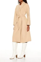 Tie-Waist Trench Wrap Coat