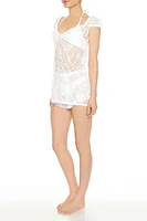 Lace Swim Cover-Up Dress