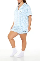 Plus Hello Kitty Shirt & Shorts Pajama Set