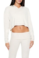 Boxy Cropped Pajama Pullover