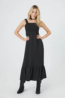 Flounce-Hem Tank Midi Dress