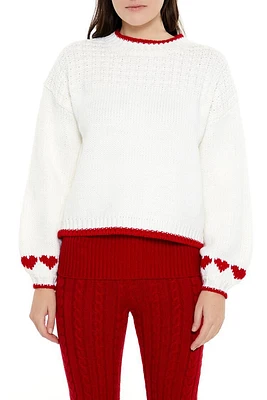 Heart Drop-Sleeve Sweater