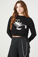 Scorpion Cropped Sweater