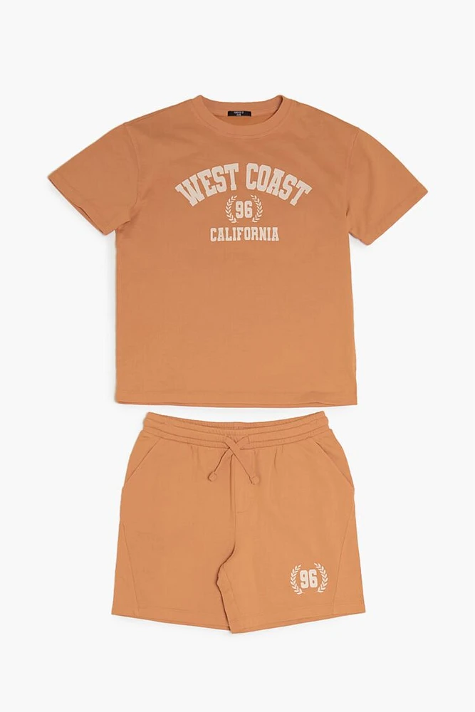 Kids West Coast Tee & Shorts Set (Girls + Boys)