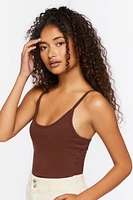 Cotton-Blend Cami Bodysuit