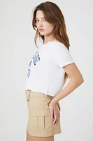 W Village Tennis Graphic Cropped Tee