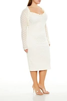 Plus Shrug & Midi Dress Set