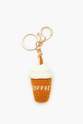 Crochet Coffee Cup Keychain