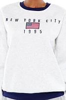 Embroidered New York City Pullover