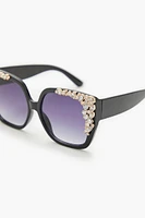 Faux Gem Cat-Eye Sunglasses