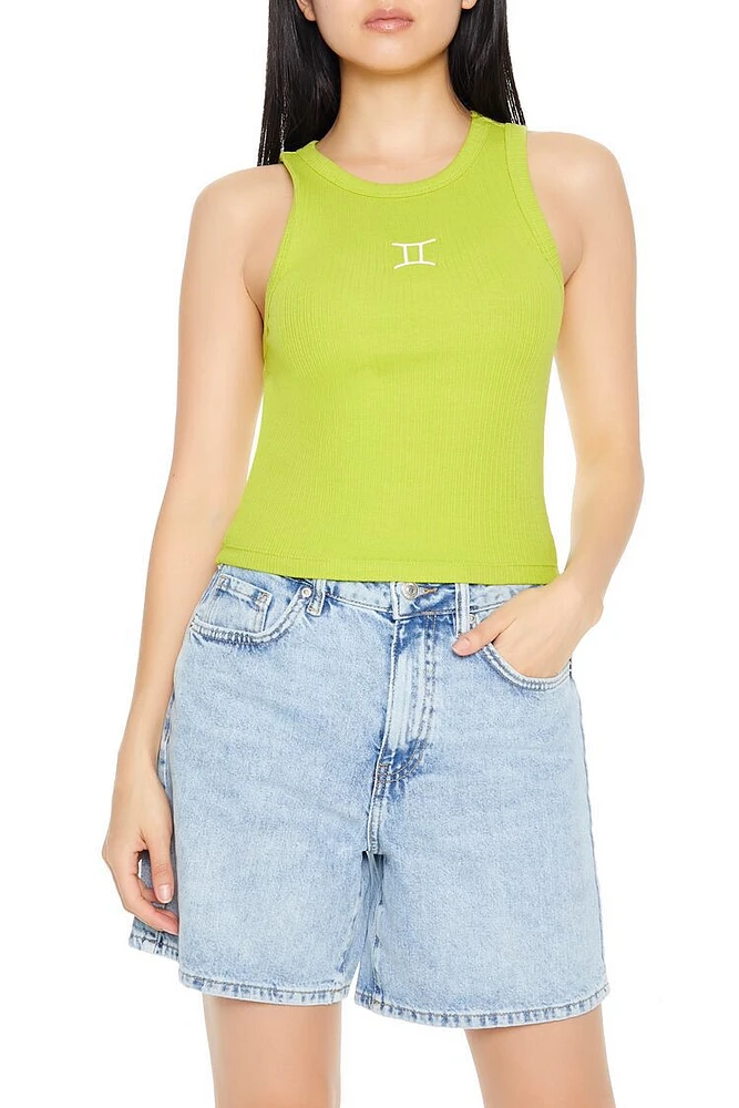 Embroidered Gemini Tank Top