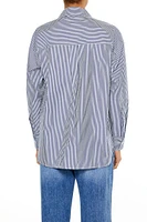 Pinstriped Poplin Shirt