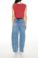 Mid-Rise Baggy Barrel Jeans