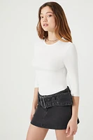 Ribbed Knit Crop Top