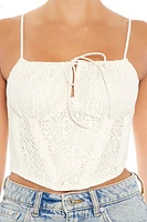 Crochet Bustier Cropped Cami