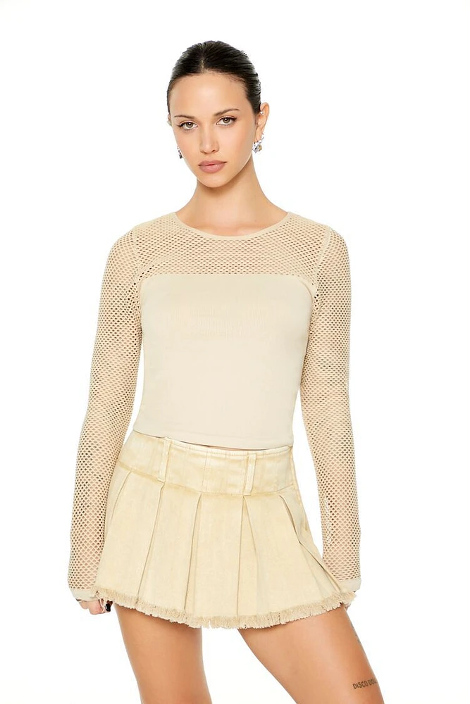 Seamless Netted Crop Top