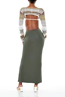 Bow Bodycon Maxi Skirt