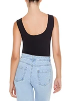 Cropped Scoop-Back Tank Top