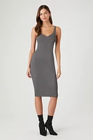 Ribbed Bodycon Midi Tank Dress