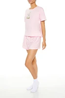 Bunny Tee & Shorts Pajama Set