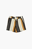 Kids Striped Drawstring Shorts (Girls + Boys)