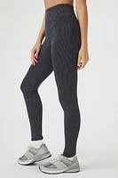 Seamless Ribbed Knit Leggings