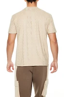 Cable & Honeycomb Knit Tee