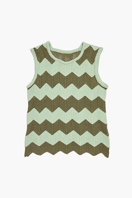 Girls Chevron Sweater-Knit Top (Kids)