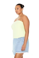 Plus Cotton-Blend Tube Top