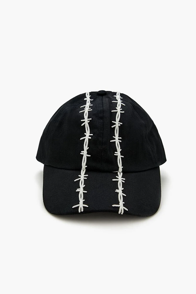 Barbed Wire Embroidered Baseball Cap