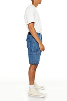 Denim Bermuda Cargo Shorts