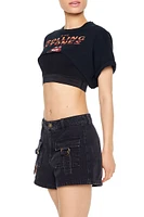 The Rolling Stones Cropped Tee