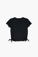 Girls Lettuce-Edge Top (Kids)