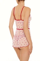 Lipstick Kiss Lingerie Slip Dress