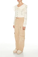 Corduroy Straight Cargo Pants