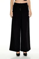 Drawstring Wide-Leg Pants